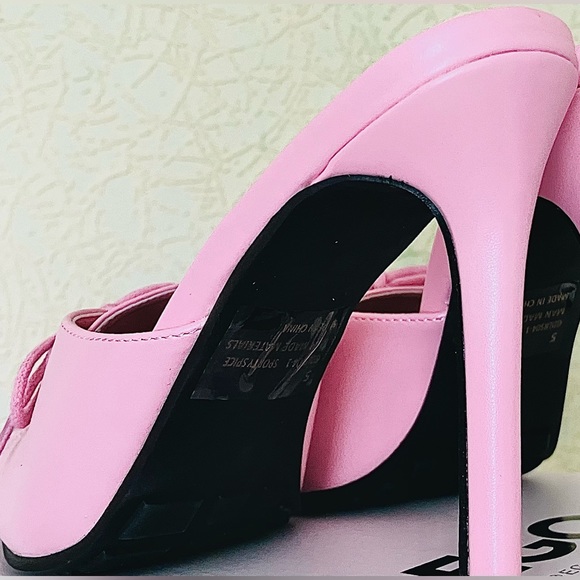 Ego ‘Sporty Spice’ Faux Leather Lace-up Stiletto Heels | Open-Heel | UK Size 4 - Picture 9 of 16